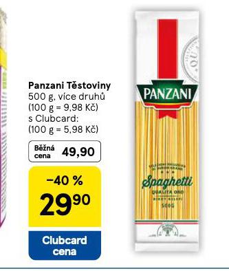 PANZANI TSTOVINY