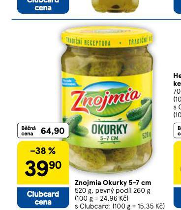 ZNOJMIA OKURKY