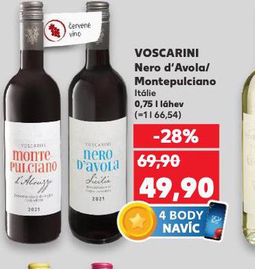 VOSCARINI NERO DAVOLA, MONTEPULCIANO