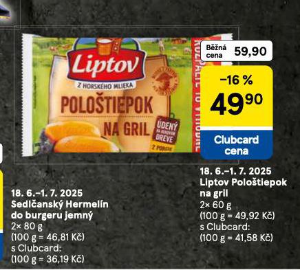 LIPTOV POLOTIEPOK NA GRIL