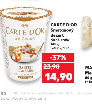 CARTE DOR SMETANOV DEZERT