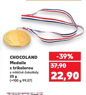 CHOCOLAND MEDAILE S TRIKOLOROU