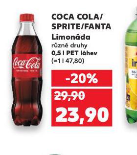 COCA COLA, FANTA, SPRITE