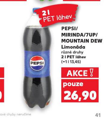 PEPSI, MIRINDA, 7UP, MOUNTAIN DEW