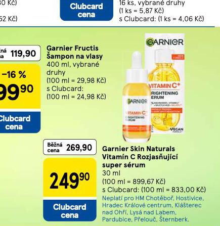 GARNIER SKIN NATURALS VITAMIN C ROZJASUJC SUPER SRUM