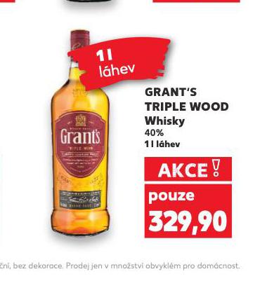 GRANTS TRIPLE WOOD WHISKY