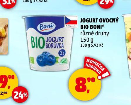 JOGURT OVOCN BIO 