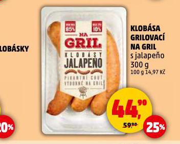 KLOBSA GRILOVAC NA GRIL