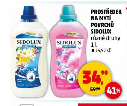 SIDOLUX PROSTEDEK NA MYT POVRCH