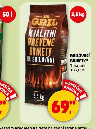 GRILOVAC BRIKETY