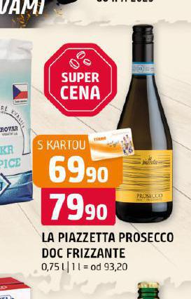 LA PIAZZETTA PROSECCO DOC FRIZZANTE