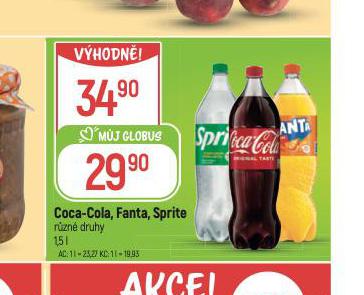 COCA COLA, FANTA, SPRITE