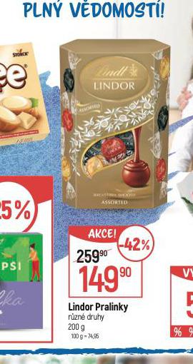 LINDOR PRALINKY