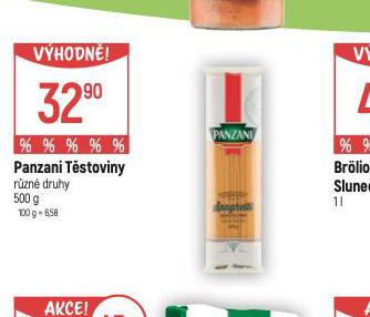 PANZANI TSTOVINY