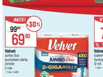 VELVET JUMBO KUCHYSK UTRKY