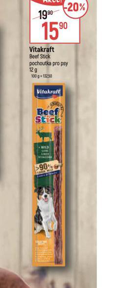 VITAKRAFT BEEF STICKS POCHOUTKA PRO PSY