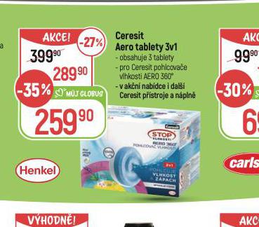 CERESIT AERO TABLETY 3v1