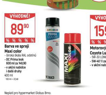 BARVA VE SPREJI MAXI COLOR
