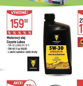 MOTOROV OLEJ COYOTE LUBES