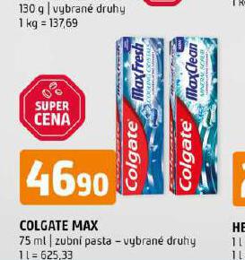COLGATE ZUBN PASTA