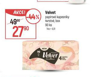 VELVET PAPROV KAPESNKY