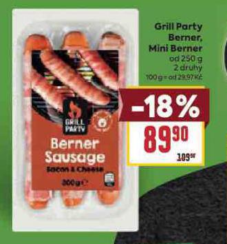 GRILL PARTY BERNER, MINI BERNER