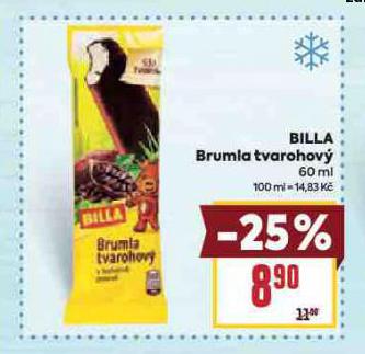 BILLA BRUMLA TVAROHOV