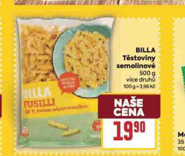 BILLA TSTOVINY SEMOLINOV