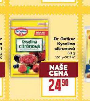 DR. OETKER KYSELINA CITRONOV