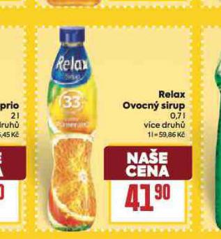 RELAX OVOCN SIRUP