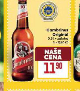 PIVO GAMBRINUS ORIGINL