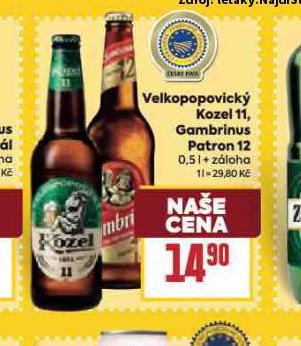 PIVO GAMBRINUS PATRON 12