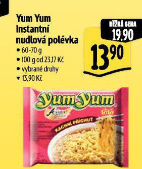 YUM YUM INSTANTN NUDLOV POLVKA