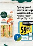 DOV GRAND SENDVI S UZENM LOSOSEM A RUKOLOU