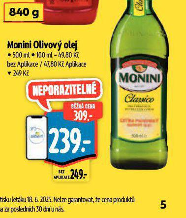 MONINI OLIVOV OLEJ