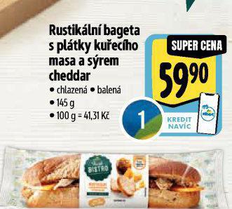 RUSTIKLN BAGETA S PLTKY KUECHO MASA A SREM CHEDDAR