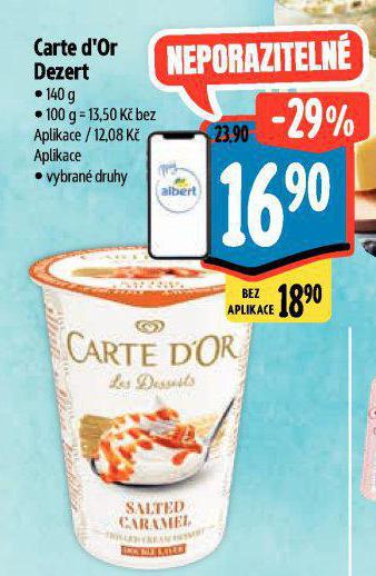 CARTE DOR DEZERT