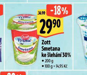 ZOTT SMETANA KE LEHN 30%