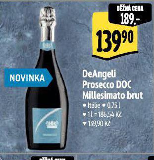 DEANGELI PROSECCO DOC MILLESIMATO BRUT