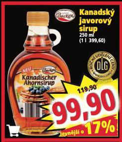 KANADSK JAVOROV SIRUP