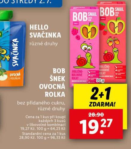 BOB NEK OVOCN ROLKA