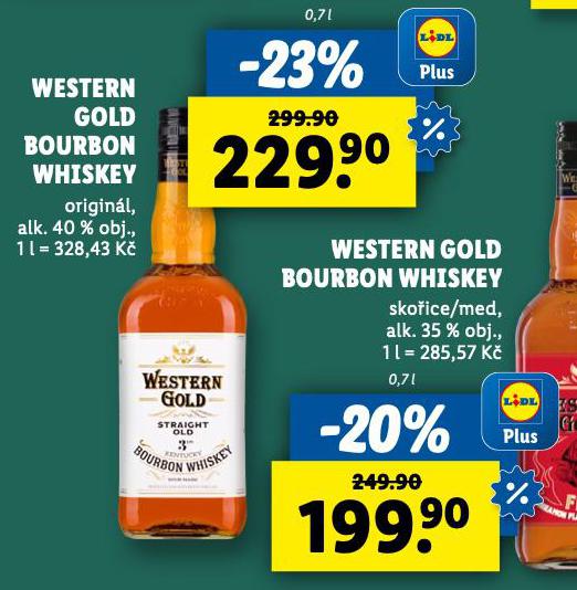 WESTERN GOLD BOURBON WHISKEY
