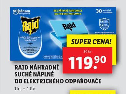 RAID NHRADN SUCH NPLN DO ELEKTRICKHO ODPAOVAE