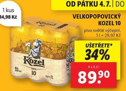 PIVO VELKOPOPOVICK KOZEL 10