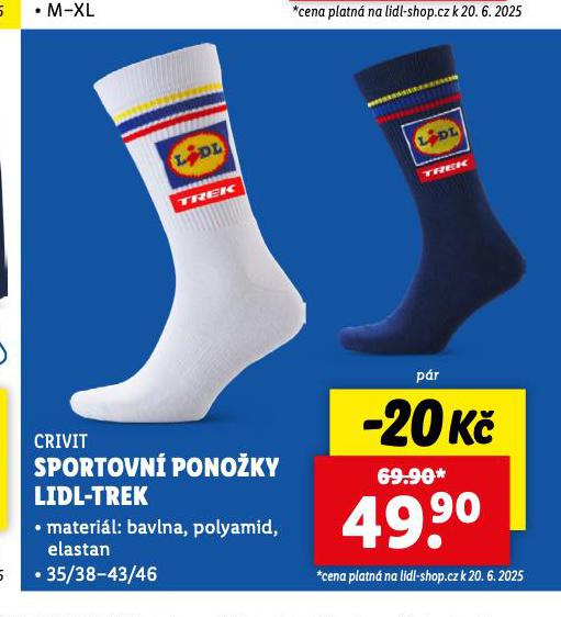 SPORTOVN PONOKY LIDL-TREK