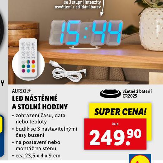 LED NSTNN A STOLN HODINY