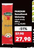 PANZANI SEMOLINOVÉ TĚSTOVINY