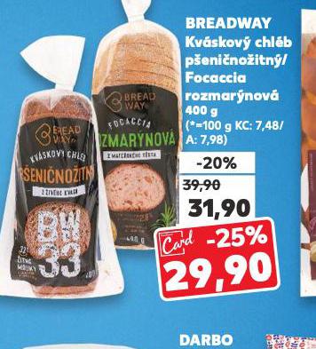BREADWAY FOCACCIA ROZMARNOV