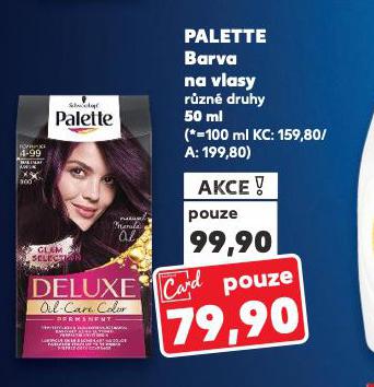 PALETTE BARVA NA VLASY