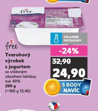 FREE TVAROHOV VROBEK S JOGURTEM
